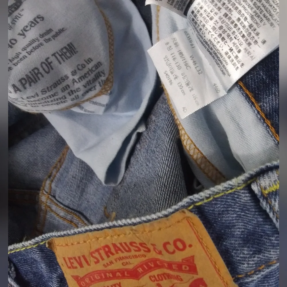 Levi's 550 relaxed blue jeans men size 46 X 32 - Picture 4 of 4